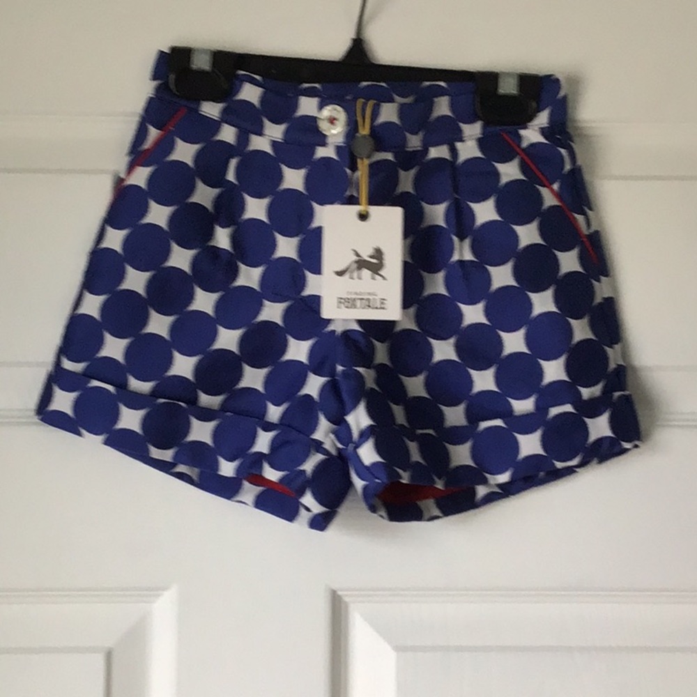 Blue Polka Dot Shorts